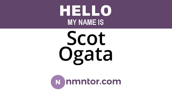 Scot Ogata