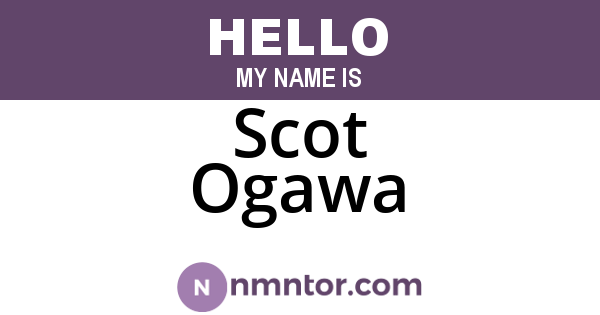 Scot Ogawa