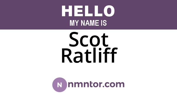 Scot Ratliff