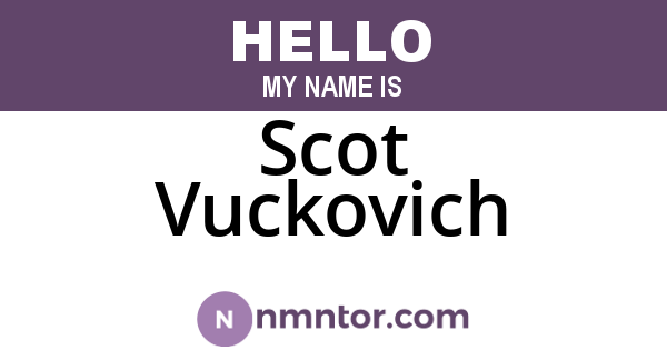 Scot Vuckovich