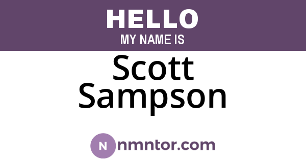 Scott Sampson
