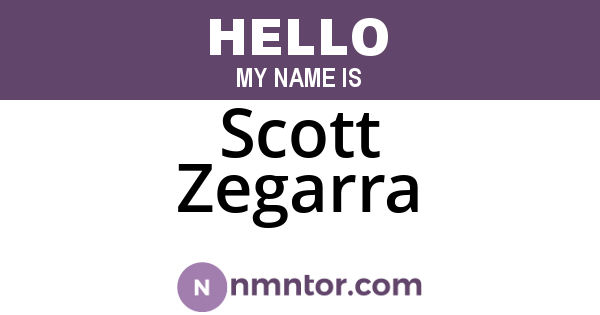 Scott Zegarra