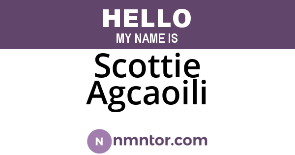 Scottie Agcaoili