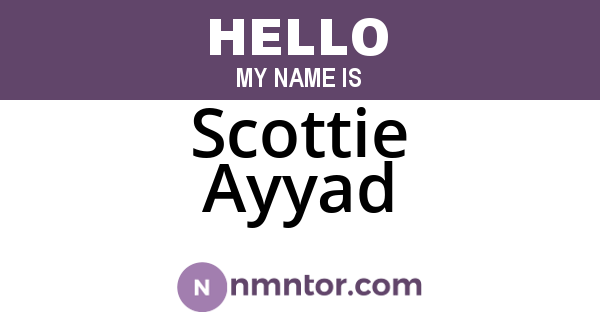 Scottie Ayyad