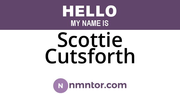 Scottie Cutsforth