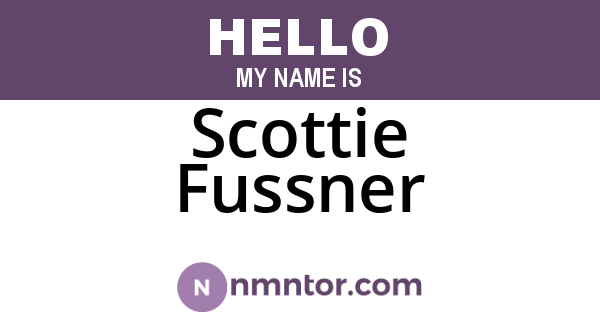 Scottie Fussner