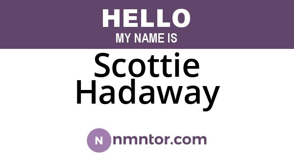 Scottie Hadaway