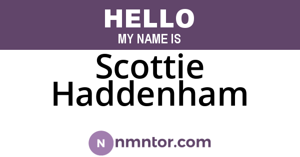 Scottie Haddenham