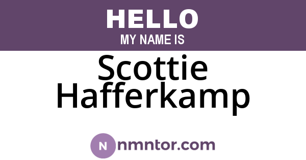 Scottie Hafferkamp