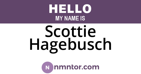 Scottie Hagebusch