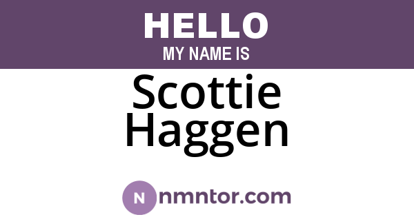 Scottie Haggen