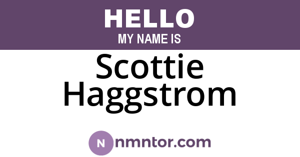 Scottie Haggstrom