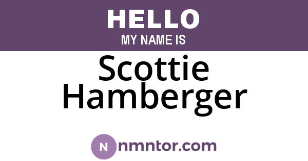 Scottie Hamberger