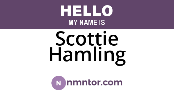 Scottie Hamling