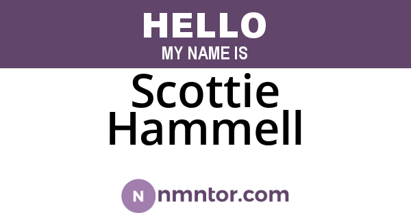 Scottie Hammell