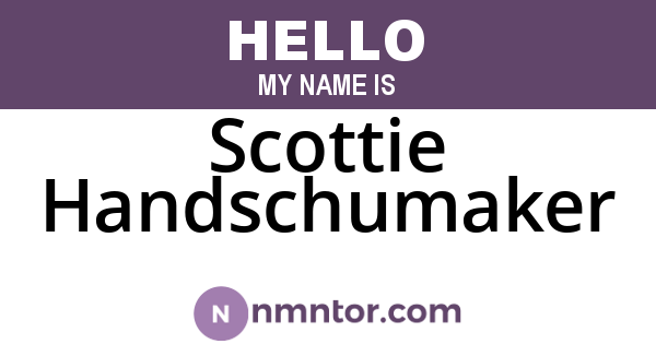 Scottie Handschumaker