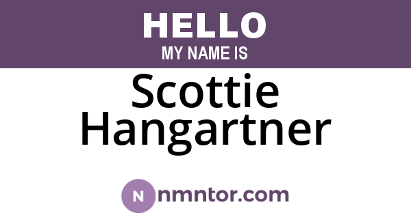 Scottie Hangartner