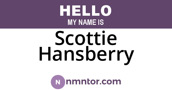 Scottie Hansberry