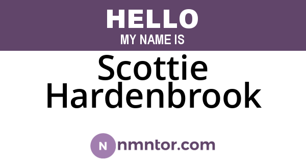 Scottie Hardenbrook