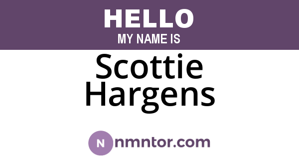 Scottie Hargens