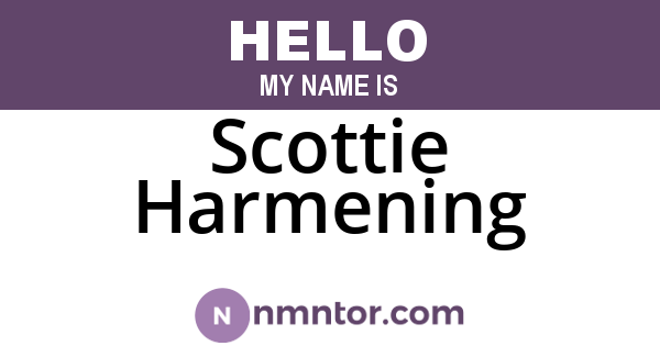 Scottie Harmening