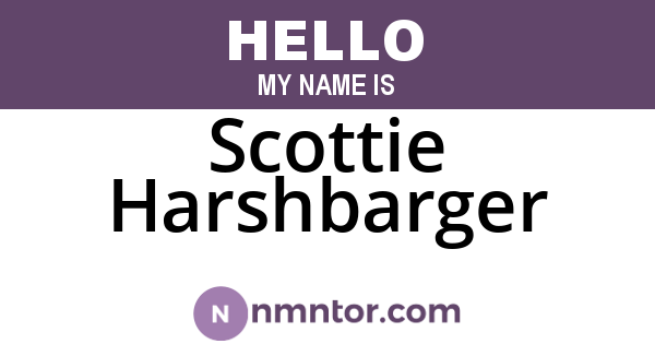 Scottie Harshbarger