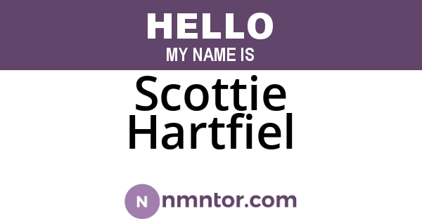 Scottie Hartfiel