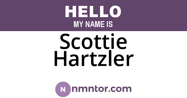 Scottie Hartzler