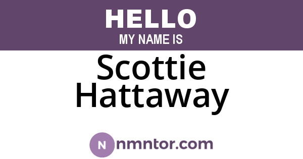 Scottie Hattaway
