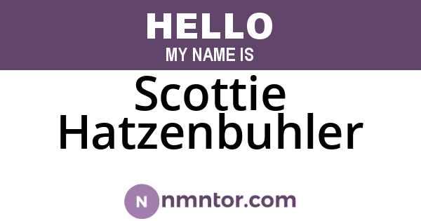 Scottie Hatzenbuhler