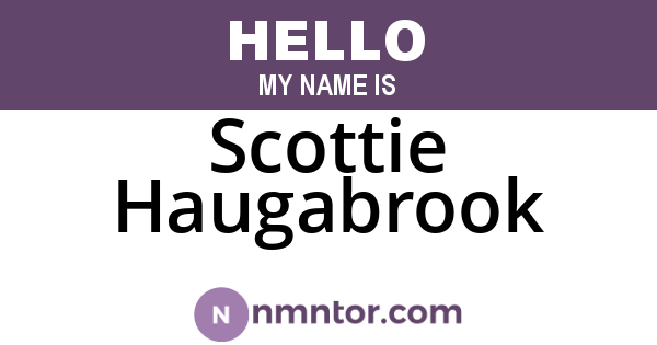 Scottie Haugabrook