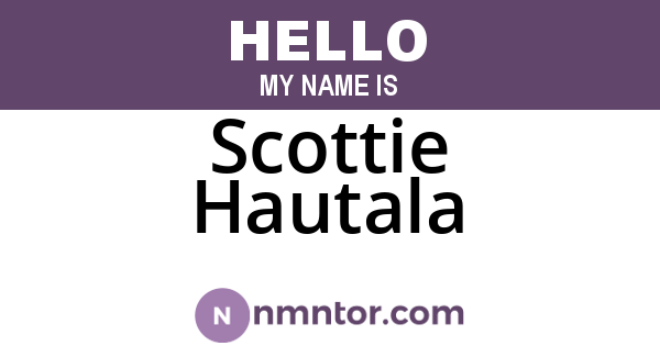 Scottie Hautala