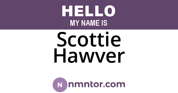 Scottie Hawver