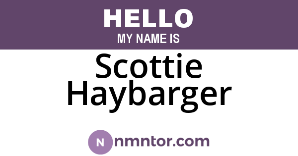 Scottie Haybarger