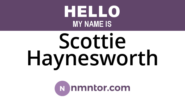 Scottie Haynesworth