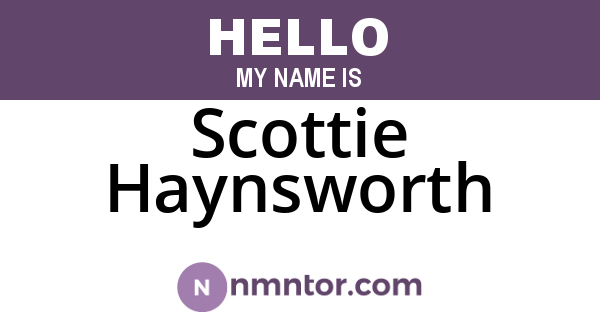 Scottie Haynsworth