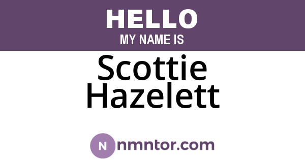 Scottie Hazelett
