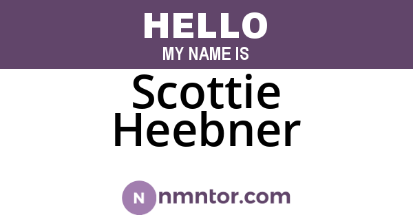 Scottie Heebner