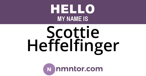 Scottie Heffelfinger