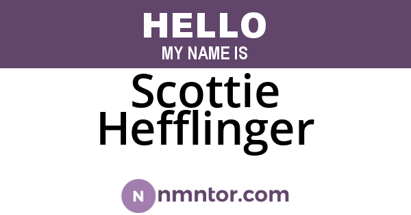 Scottie Hefflinger