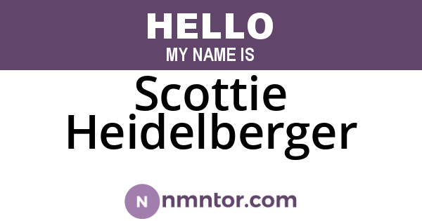 Scottie Heidelberger