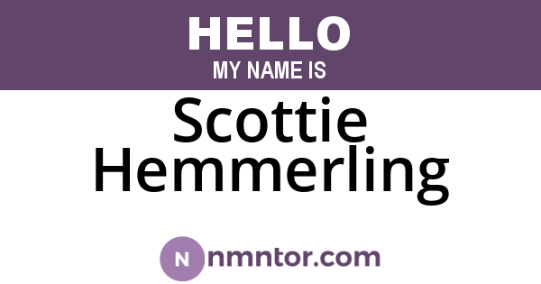 Scottie Hemmerling