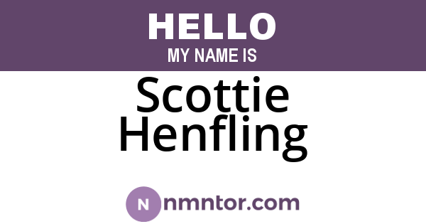 Scottie Henfling