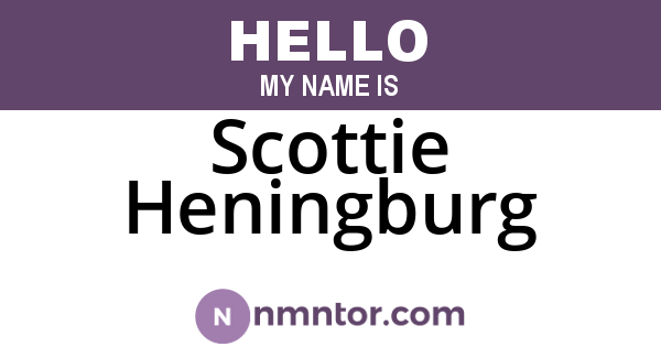 Scottie Heningburg