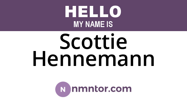 Scottie Hennemann
