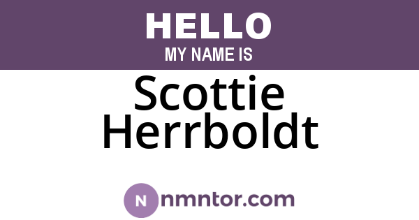 Scottie Herrboldt