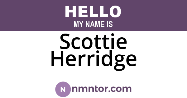 Scottie Herridge