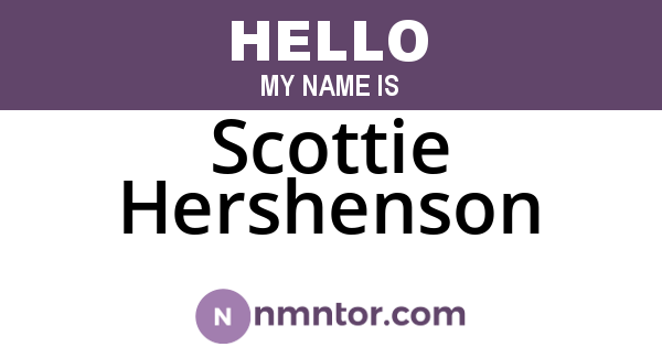 Scottie Hershenson