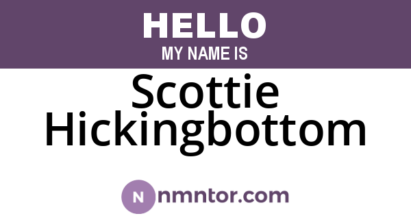 Scottie Hickingbottom