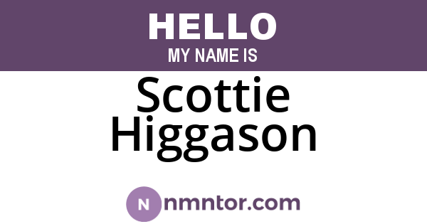 Scottie Higgason